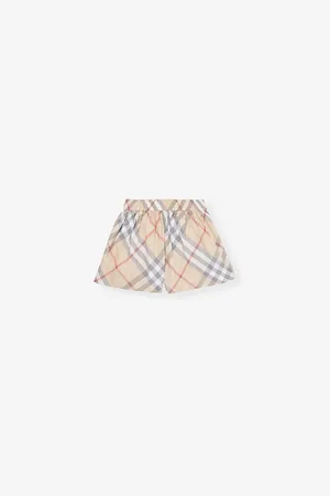 Burberry Marcy Check-print Stretch-cotton Shorts 3-14 Years