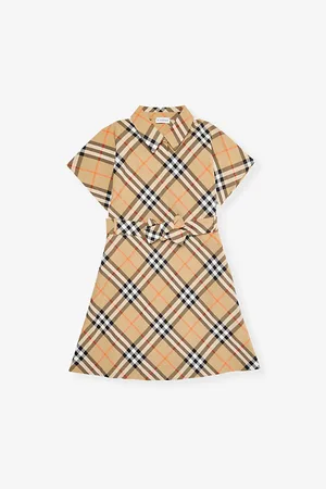 Burberry Giulietta Checked Cotton-poplin Dress 3-14 Years