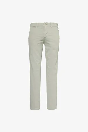 Paige Danford Slim-leg Mid-rise Stretch-cotton Trousers
