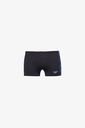 Speedo Logo-print Mid-rise Swim Briefs