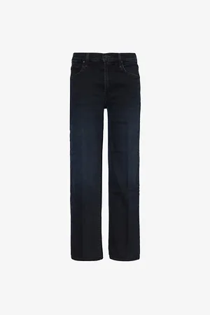 Mother Rambler Zip-ankle Straight-leg Mid-rise Stretch-denim Jeans
