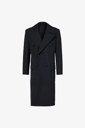 Bottega Veneta Double-breasted Padded-shoulder Wool Coat