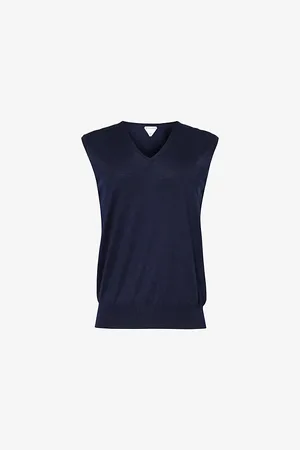 Bottega Veneta Brand-embroidered V-neck Cashmere Gilet