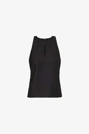 Rails Pixie Sleeveless Linen-blend Top