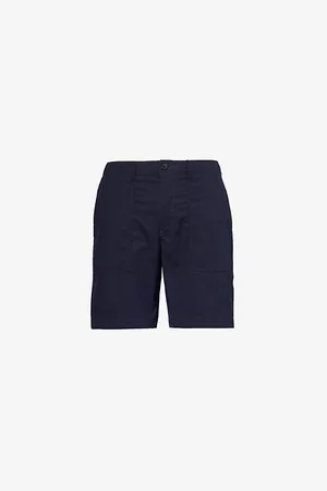 Paul Smith Logo-patch Regular-fit Stretch-cotton Blend Shorts