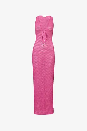 Monday Swimwear Monte Carlo Plunge-neck Knitted Maxi Dress