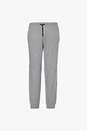 Emporio Armani Elasticated-waist Tapered Cotton-blend Jogging Bottoms