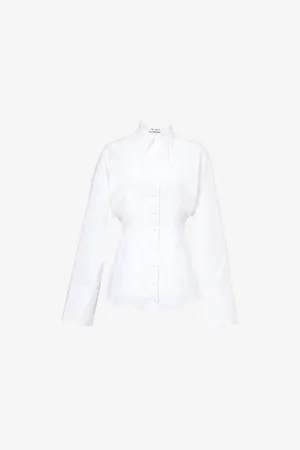 The Attico Parachute Panelled Cotton Shirt