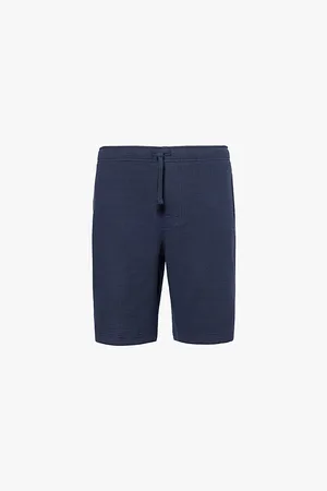 Emporio Armani Brand-patch Straight-leg Mid-rise Cotton-jersey Shorts