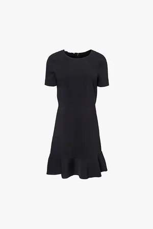 Stella McCartney Iconic Round-neck Short-sleeve Stretch-woven Midi Dress