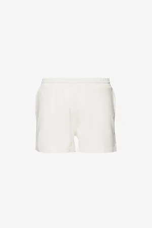 The Couture Club High-rise Relaxed-fit Cotton-jersey Shorts