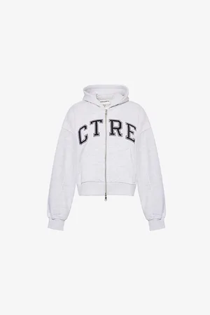 The Couture Club Logo Text-embroidered Relaxed-fit Cotton-jersey Hoody