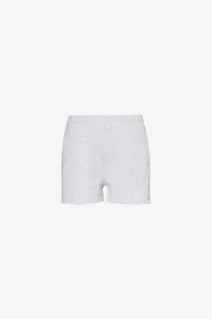 The Couture Club Brand-applique Elasticated-waist Cotton-blend Jersey Shorts