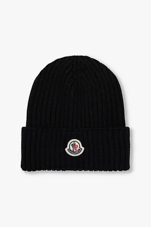 Moncler Brand-patch Ribbed Wool-knit Beanie Hat 4-10 Years
