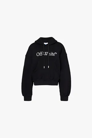 OFF-WHITE Logo-print Oversized Cotton-blend Jersey Hoody
