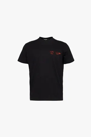 Dsquared2 Graphic-print Cotton-jersey T-shirt
