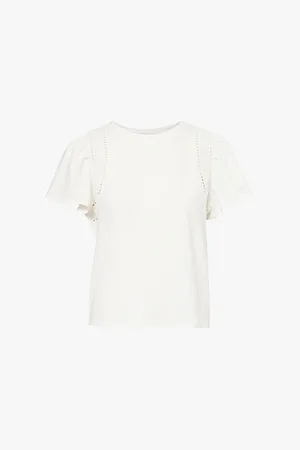 Paige Paisley Cotton and Linen-blend Top