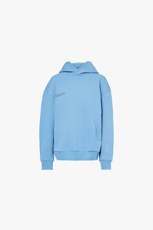 The Pangaia Logo-print Relaxed-fit Cotton-jersey Hoody