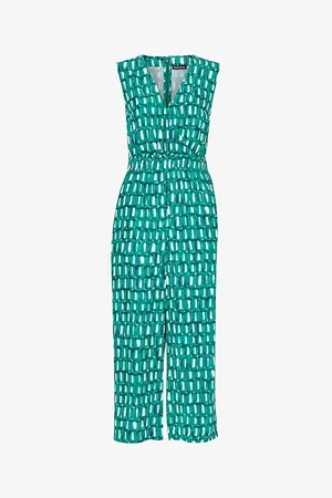 Whistles Linked Smudge Graphic-print Woven Jumpsuit