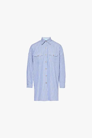 Melissa Odabash Francesca Striped Cotton Cover-up