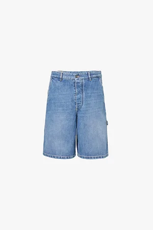 Bottega Veneta Faded-wash High-rise Denim Shorts