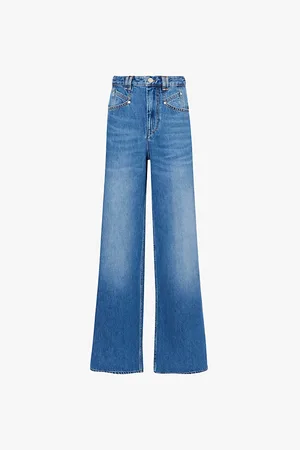 Isabel Marant Lemony Wide-leg High-rise Jeans