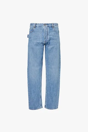 Bottega Veneta Faded-wash Straight-leg Denim Jeans