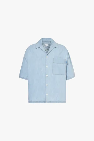 Bottega Veneta Relaxed-fit Short-sleeved Denim Shirt
