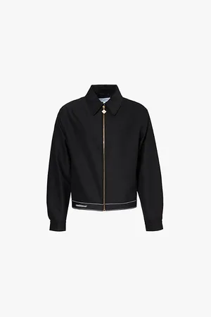 Casablanca Branded-hem Regular-fit Wool-blend Jacket