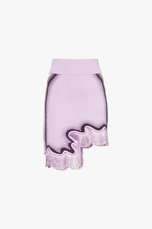 PH5 Audrey Fringe-embellished Stretch-recycled-viscose Blend Mini Skirt