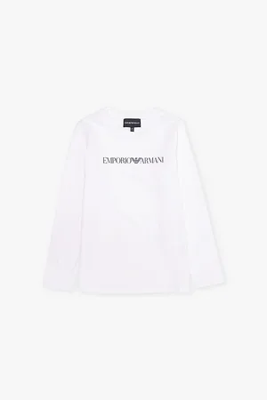 Emporio Armani Classic Brand-print Cotton-jersey T-shirt 4-16 Years
