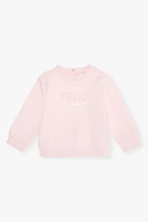 Fendi Logo-appliqué Round-neck Cotton-jersey Sweatshirt 12-24 Months