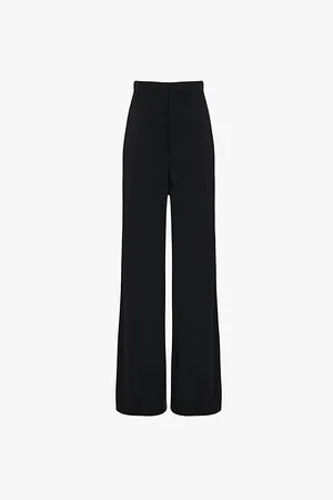 Stella McCartney Wide-leg High-rise Wool-blend Trousers