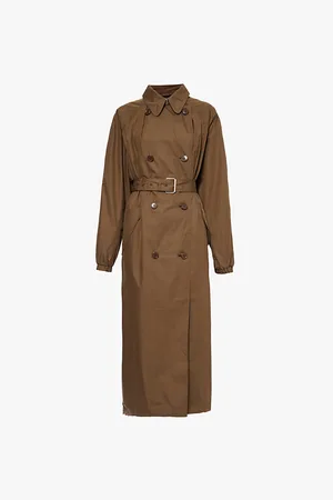 Isabel Marant Cacilda Double-breasted Organic-cotton and Recycled-polyester Trench Coat