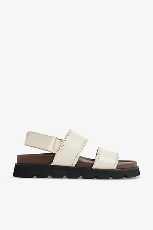 Whistles Ruben Whipstitch Flat Leather Sandals