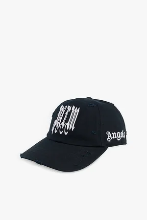 Palm Angels Gothic Brand-embroidered Cotton Baseball Cap