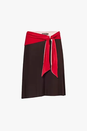 SIEDRES Milen Colour-block Stretch-woven Jersey Mini Skirt