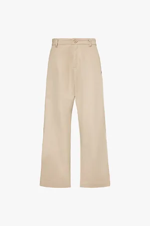 Champion Brand-appliqué Straight-leg High-rise Cotton-blend Trousers