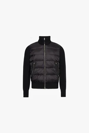 Tom Ford Hybrid Funnel-neck Shell-down Knitted Jacket