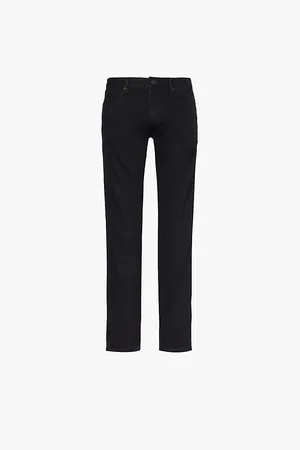 Emporio Armani Slim-fit Straight-leg Low-rise Stretch-denim Jeans