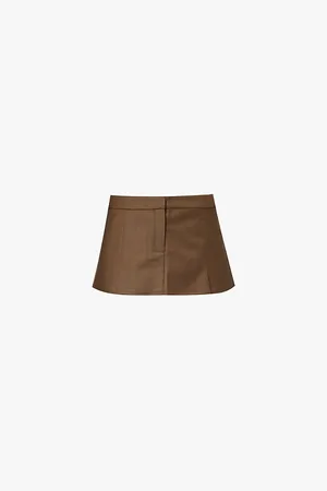 SIEDRES Neys Pleated Stretch-woven Mini Skirt