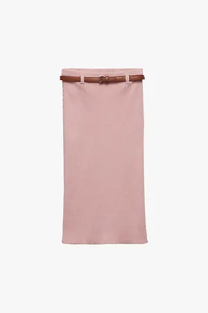 Prada Ribbed Slim-fit Cotton-knit Midi Skirt