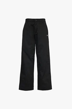 Champion Brand-appliqué Straight-leg High-rise Cotton-blend Trousers