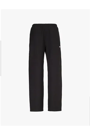 Champion Brand-appliqué Drawstring-waist Cotton-blend Jersey Jogging Bottoms