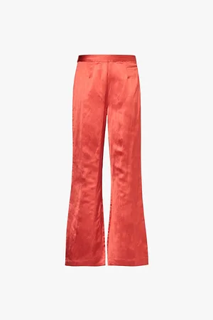 POSSE Tia Wide-leg Linen-blend Trousers