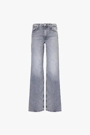 Mother The Bookie Faded-wash Straight-leg Stretch-denim Jeans