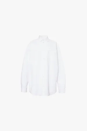 Balenciaga Patch-pocket Oversized-fit Cotton Shirt