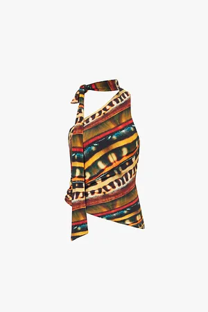 SIEDRES Lend Abstract-pattern Knitted Top