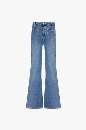 DONNA IDA Kate Wide-leg High-rise Stretch-denim Jeans