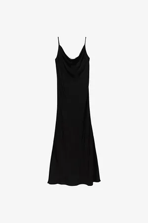 Reiss Isabel Cowl-neck Satin Midi Dress